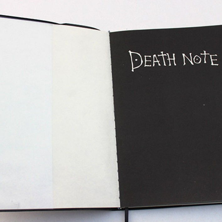 Cuaderno creativo traje anime muerte periférica Bloc de notas pluma collar de tres piezas anime accesorios periféricos