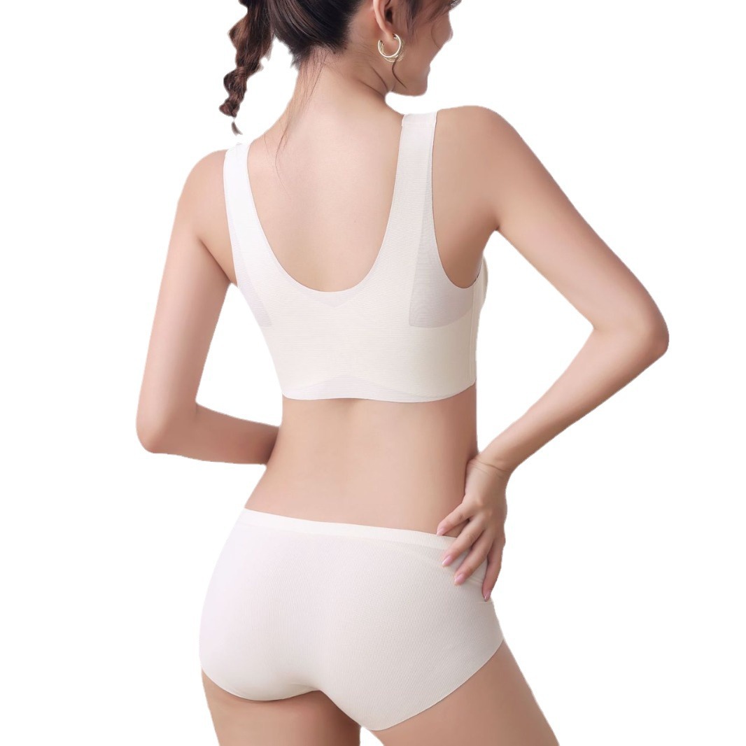 Venta directa de fábrica Comercio electrónico transfronterizo Sudeste de Asia Vietnam Tailandia Mujeres sin costuras Sujetador de texto cómodo y transpirable