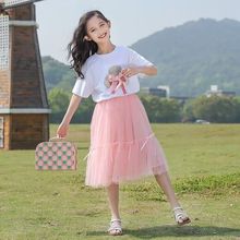 女童半身裙2024新款公主裙儿童夏季五分短裙中大童洋气时髦长裙子