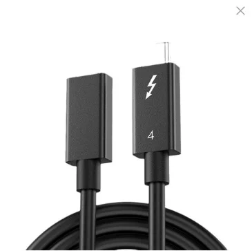 Кабель данных Type-C Thunderbolt 4 высокая скорость передачи данных коаксиальный кабель ноутбука быстрый зарядный кабель 8K экран проекции