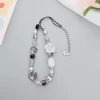 Transparent rose white stone