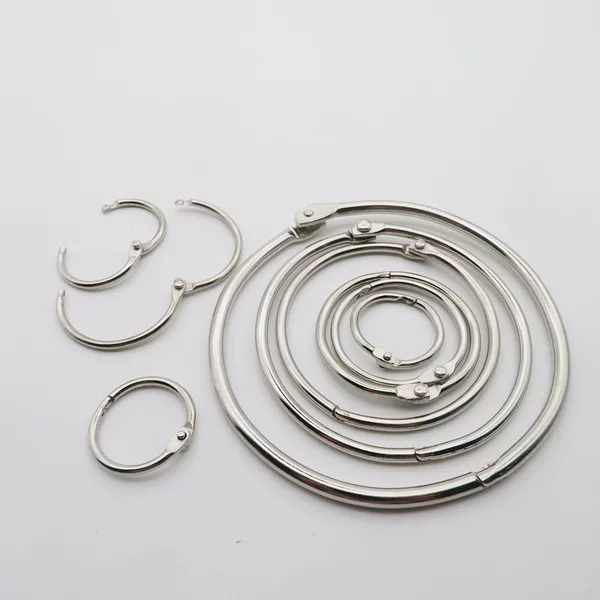 Factory supply metal activity book ring metal open ring loose leaf open ring activity card ring circle