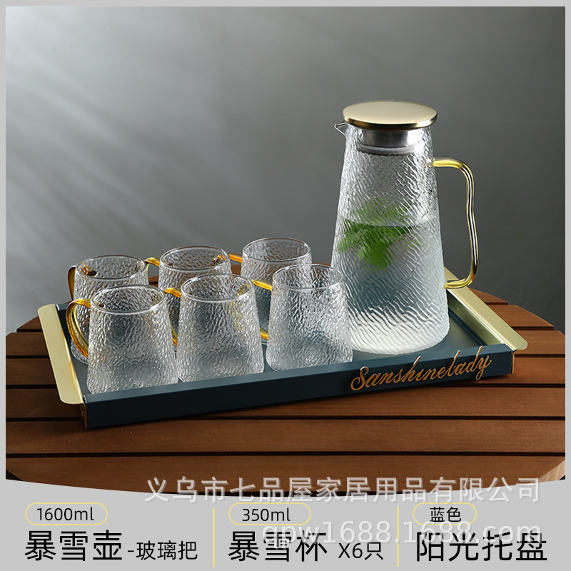 tetera de agua fría, vidrio resistente a altas temperaturas, tetera de té fría de jugo de fruta de gran capacidad, botella de agua hervida, tetera de té doméstica resistente al calor a prueba de explosiones image 21