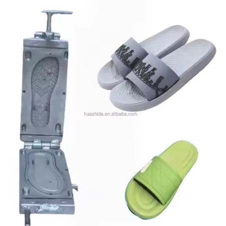 揭阳华之大模具零售加工外贸pvc鞋模拖鞋吹气平板鞋底模铝定做