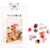 Retro amber jewelry, nail decoration with accessories, accessory for manicure, nail stickers for nails, suitable for import, handmade