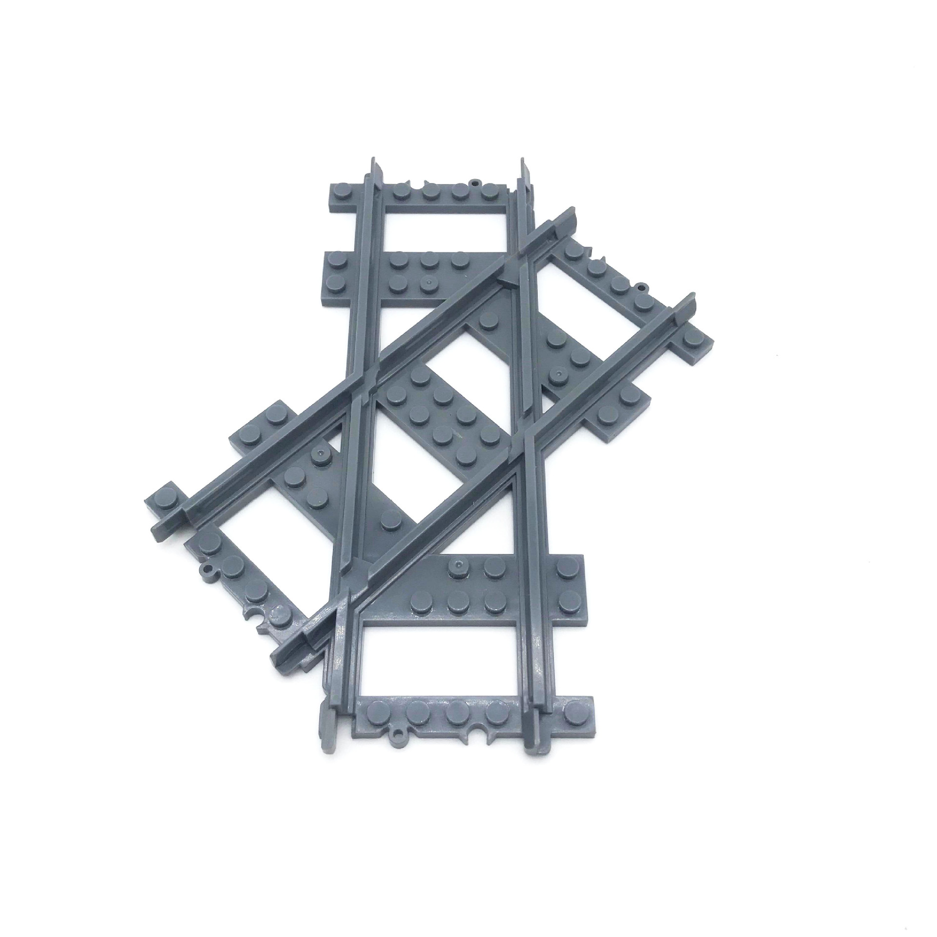 Yutong juguete ciudad tren bloques de construcción pista de tren suave/bifked track/cross track/rail recto/carril curvo