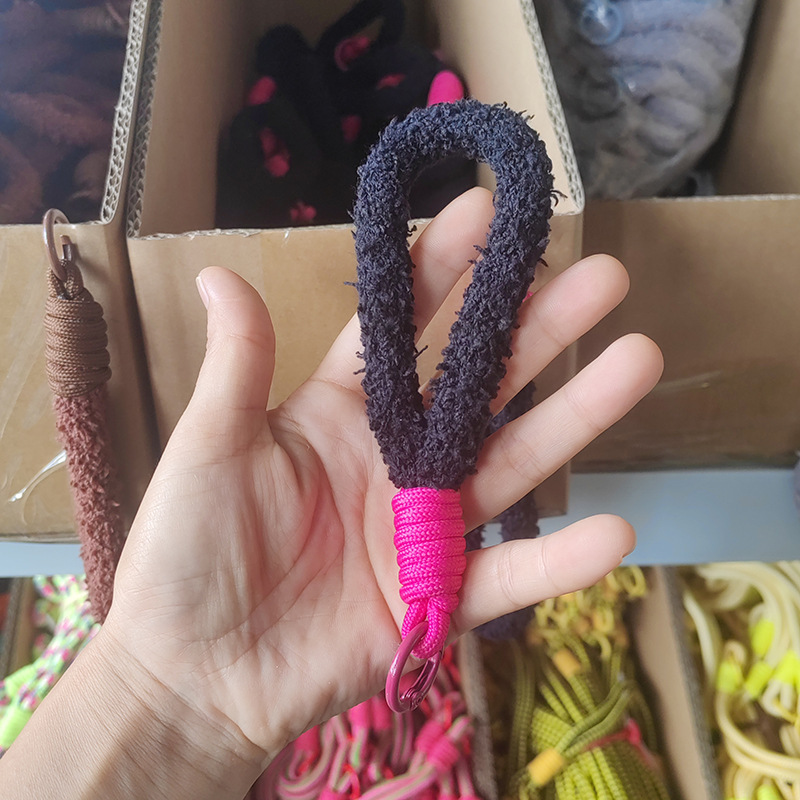 新しい色の手編みの蝶結びのキーホルダーの紐の学生のカメラのかわいいカップルのリュックサックの飾りの紐|undefined