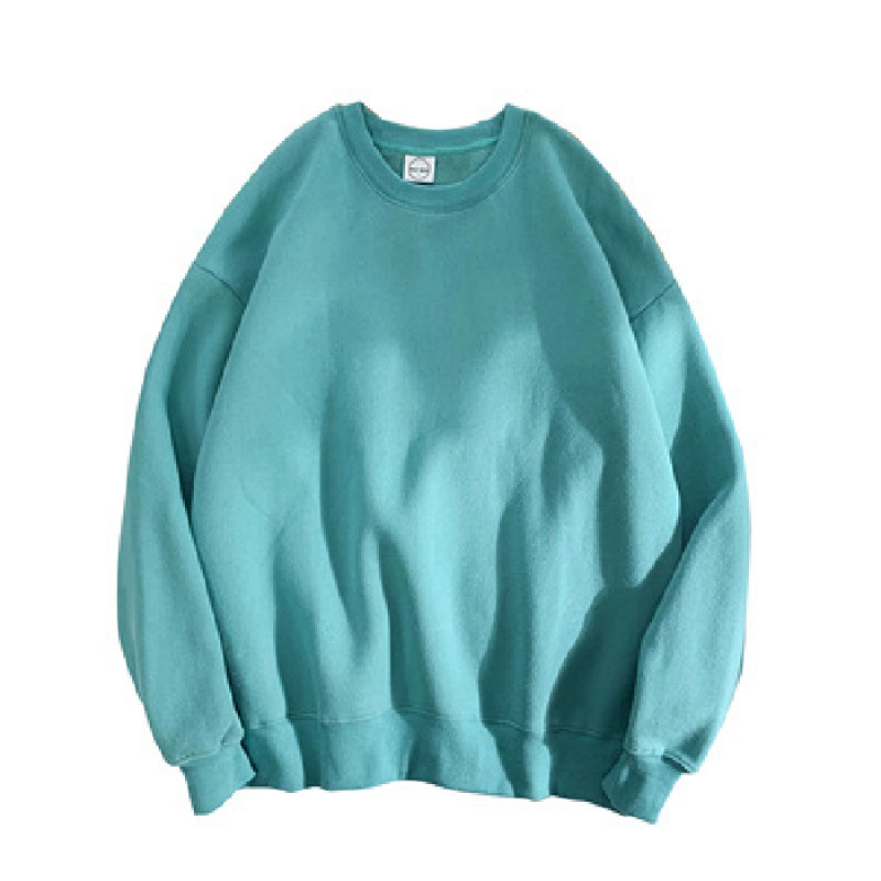 Comercio exterior al por mayor en stock más tamaño 200kg hermana gorda suelta cuello redondo coreano color sólido hombres y mujeres pareja suéter ins moda