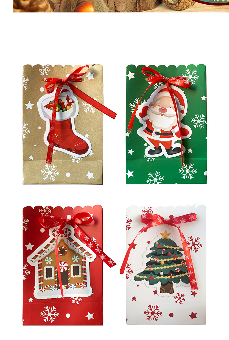 Christmas Festival Christmas Casual Christmas Tree Santa Claus Party Gift Wrapping Supplies Gift Wrapping Supplies