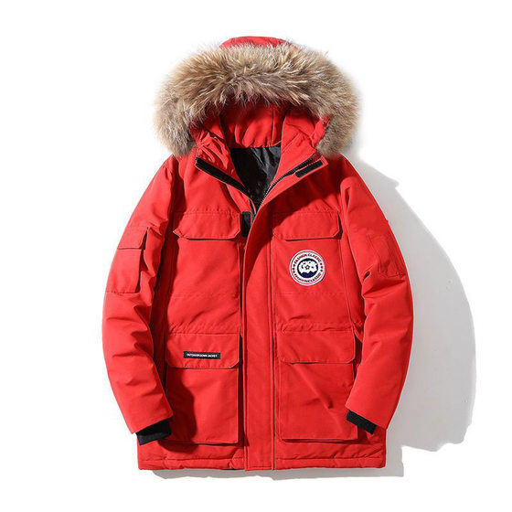Men's and Women's Same Style Winter down Jacket Workwear Couple Short Thickeneded Youth White Duck down Warm Hooded Jacket Trendy