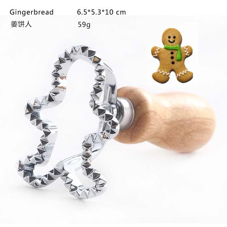 Dumpling encaje impresión aleación de zinc molde de galletas dumpling lado de la piel flor en relieve molde de galletas mango de madera rueda de cortador de pastel