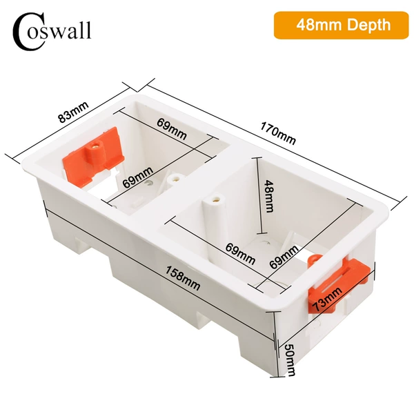 86 double hollow plate cassette 50mm deep (1+1) DRY Lining Box