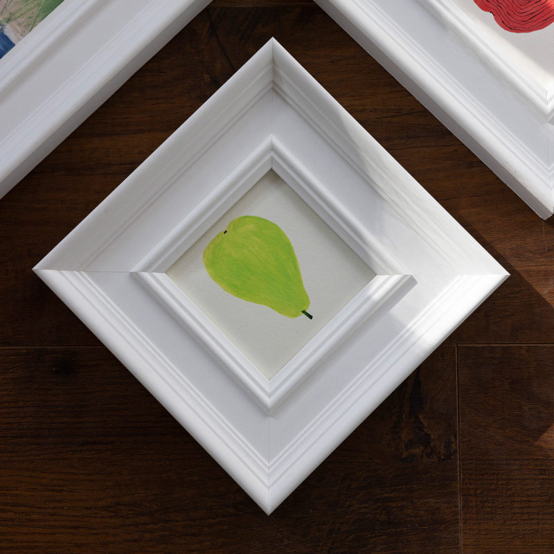Simple White Solid Wood Picture Frame for High-End Oil Paintings, Watercolors, Sketches, and Photos; Vintage Empty Frame for Display Simple White Solid Wood Picture Frame for High-End Oil Paintings, Watercolors, Sketches, and Photos; Vintage Empty Frame for Display