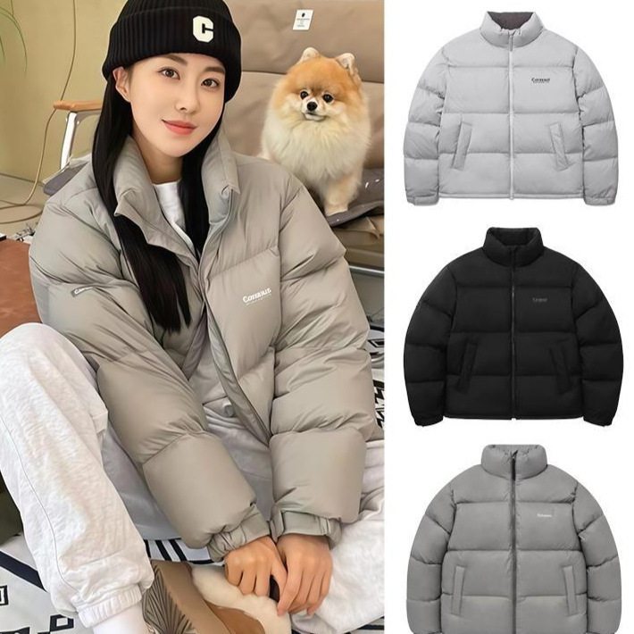Korean Trendy Brand C down Jacket in Stock White Duck down Classic Logo Zhou Jieqiong Same Style 25Fw