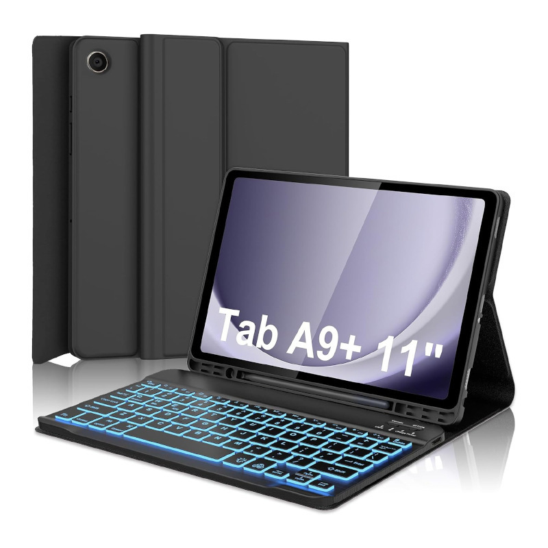 Samsung A9+ タブレット保護ケース X210 バックライト付き Bluetooth キーボードとレザーケース、クロスボーダーマウス、小規模言語 S に適しています。|undefined