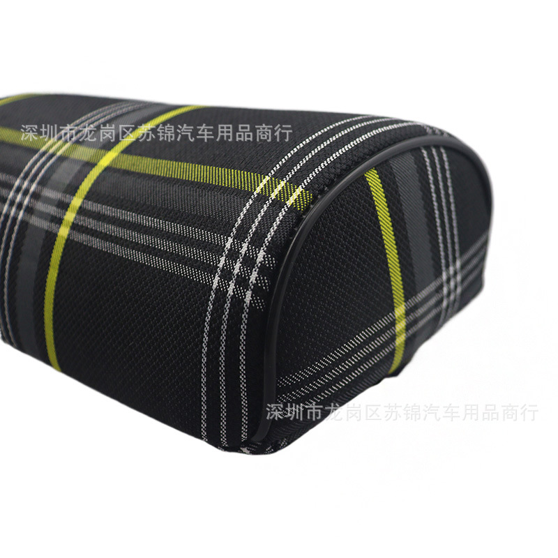 Cross-Border Hot-Selling Car Headrest Cervical Spine Neck Protection Pad Car Plaid Headrest Neck Protector Universal Striped Headrest
