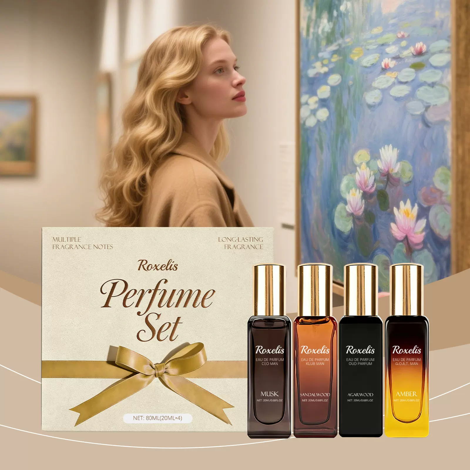 奢调香氛礼盒套装 清新自然留香优雅魅力多款香调手腕颈部适用