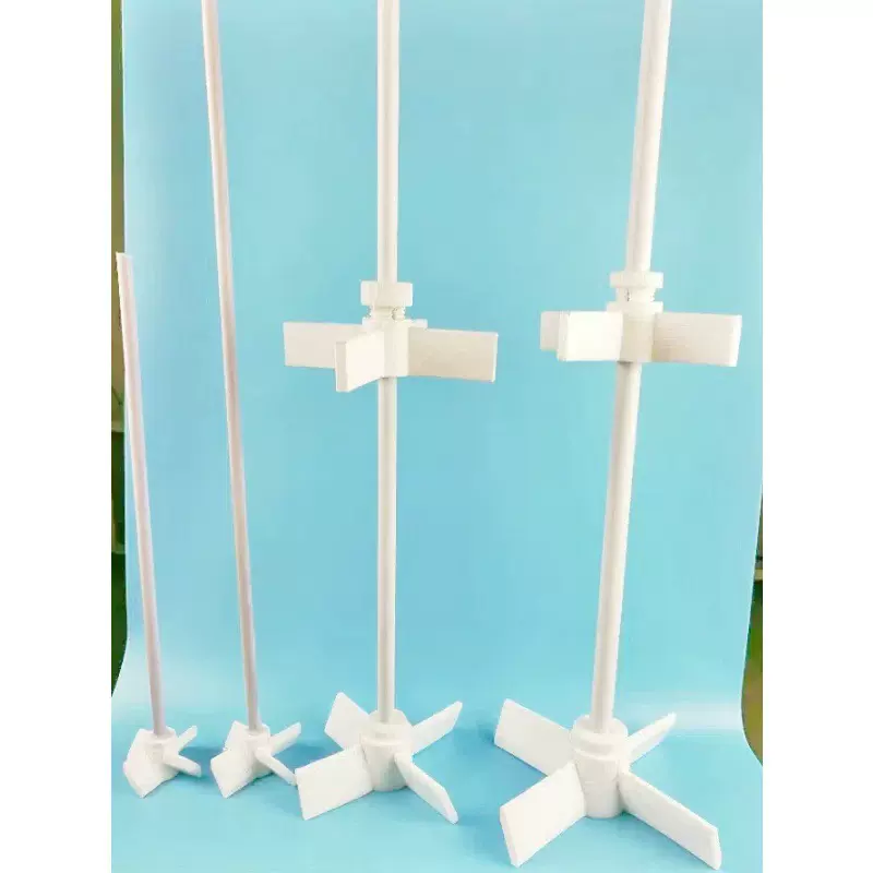 不锈钢反应釜四氟搅拌棒 电动搅拌器搅拌桨 玻璃反应釜四氟搅拌棒