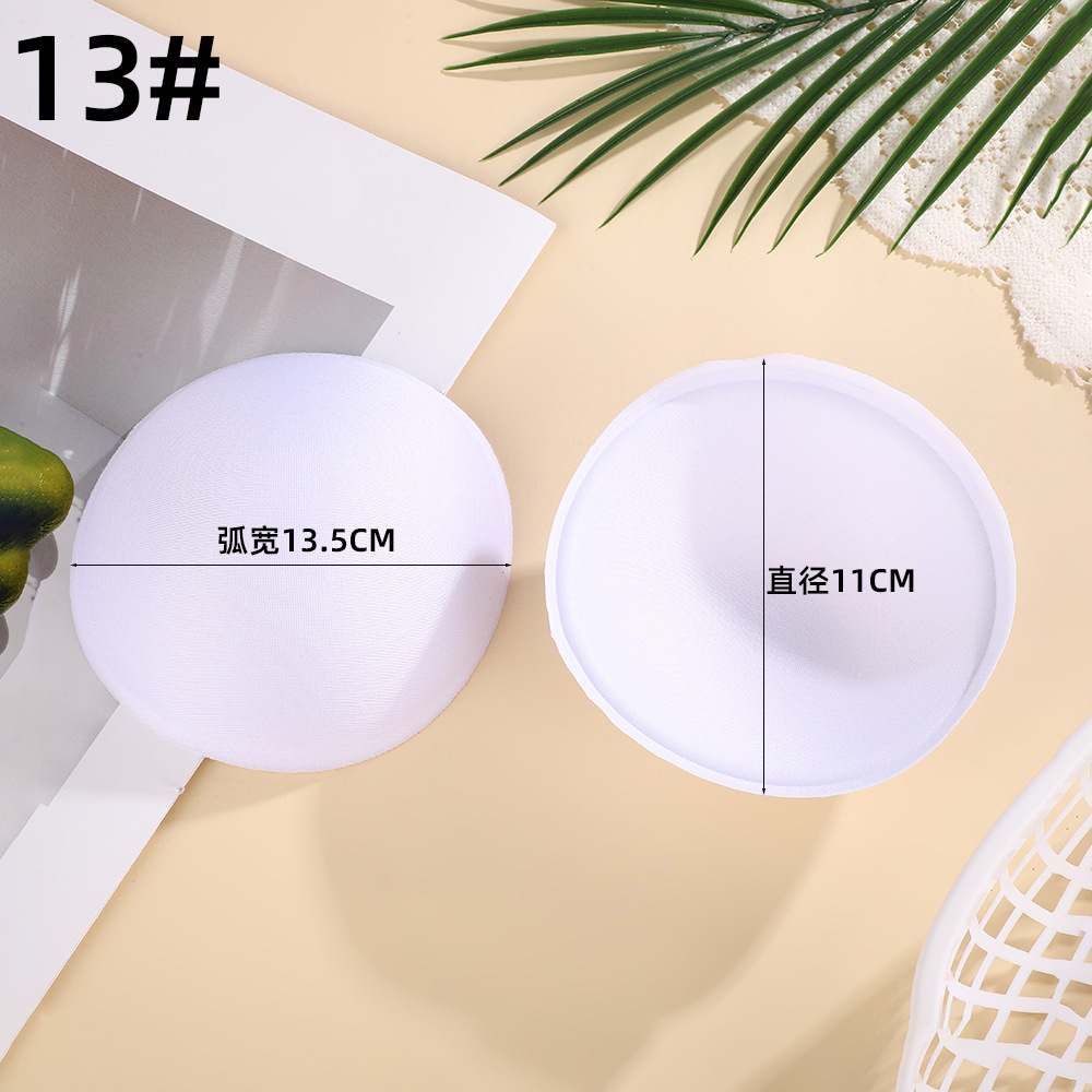 ropa interior transpirable cojín de pecho inserción de cinturón traje de baño cojín de pecho redondo delgado semi-circular triángulo bra taza cojín de pecho esponja