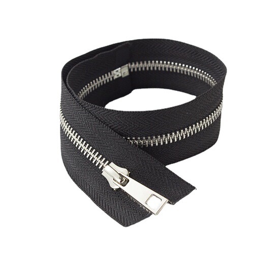 No. 5 clothing metal zipper wholesale silver tooth open tail titanium alloy Y tooth smooth coat jacket zipper