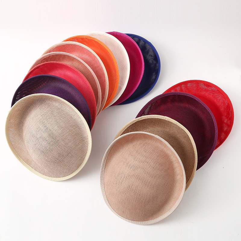 New Product Hemp Yarn Hat Base Topper Hat Base Embryo Palace Vintage Topper Accessories Imitation Hemp Yarn Base Mesh Hair Accessories