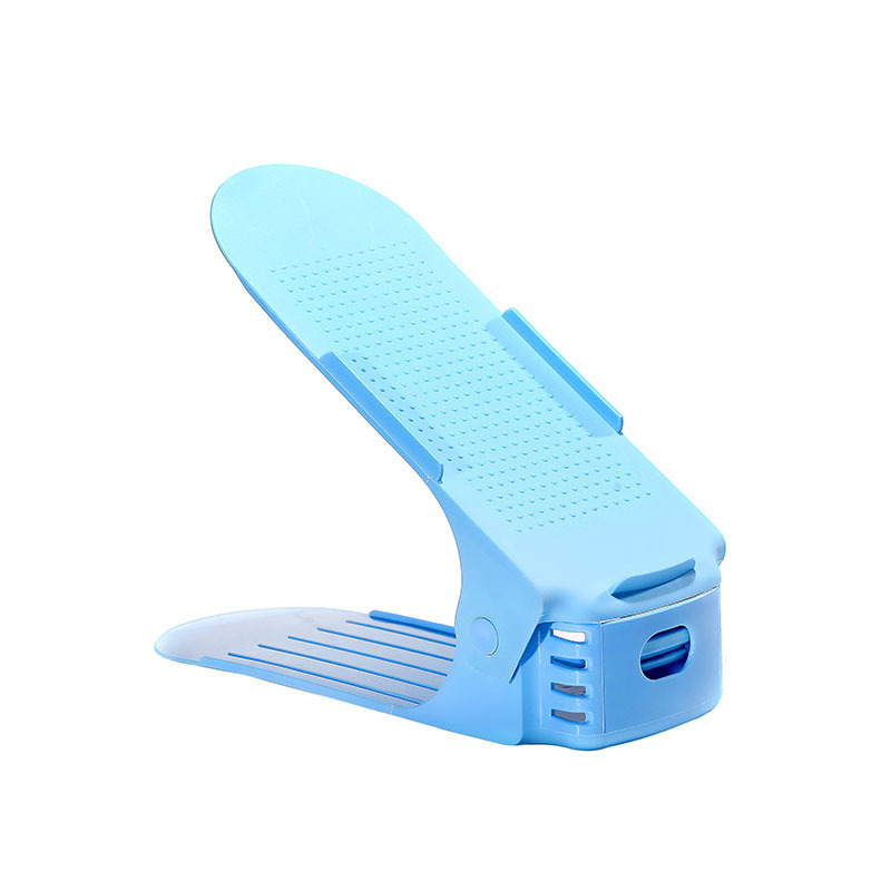 simple y grueso para artículos para el hogar soporte de zapatos integrado para almacenar soporte de zapatos simple de plástico de doble capa ajustable soporte de zapatos
