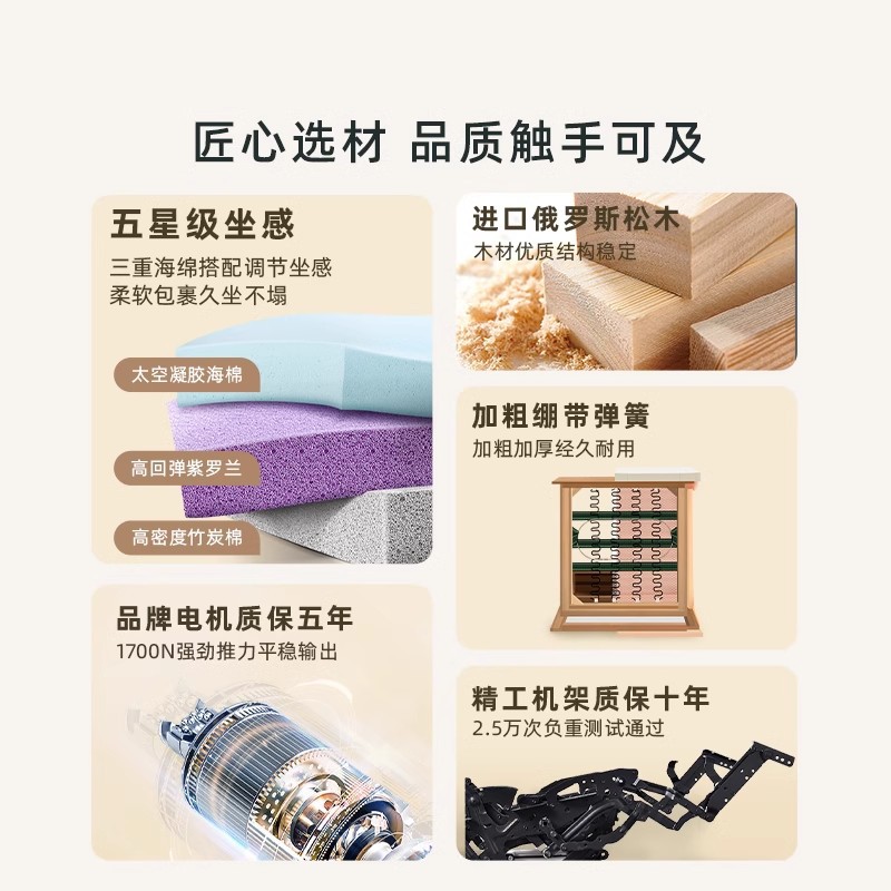 Selección estricta de nubes marshmallow sofá eléctrico retráctil cama pequeña sala de estar lujosa crema viento sofá de cordero cachemire