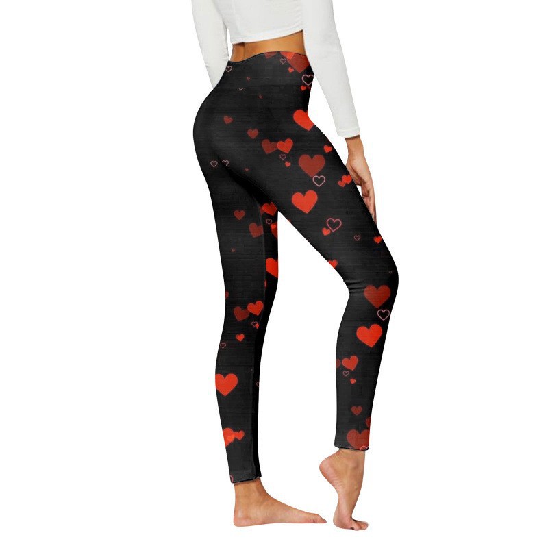 Transfronterizos Europa y Estados Unidos impresa pantalon de calzado de calzado de mujer elevación de cadera apretada bottom diaria pantalones deportivos casuales 2026