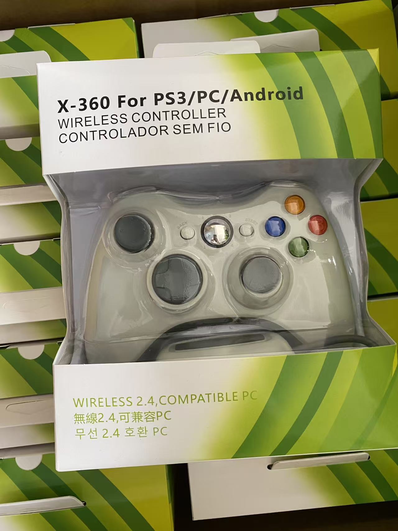 Control inalámbrico para X-BOX 360, compatible con Steam PC360, doble vibración, color negro, Myth Wukong, 2.4G, para juegos de 360.