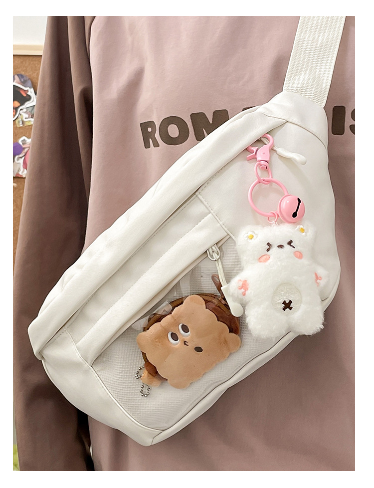 Japanese-style Instagram niche chest bags are selling well. Simple and versatile solid-color crossbody bags and Instagram student fresh single-shoulder bags are also selling well undefined