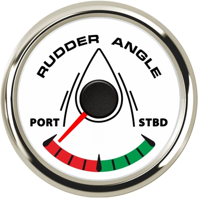 52mm Pointer Rudder Meter Marine Instrument Threaded Installation Connecting Rudder Angle Sensor (automobile instrument) - silver-edge-white-background