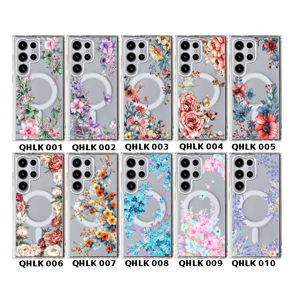 40g Weight Samsung Applicable Brands Phone Cases Classification PC, tpu Material Flower Pattern Simple Style, Classic Style Style PC Tpu Flower Simple Style Classic Style Phone Cases Phone Accessories 无