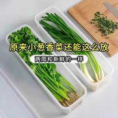 保鲜盒食品级大葱香菜芫荽整根姜蒜挂面条鸡蛋收纳整理盒冰箱专用
