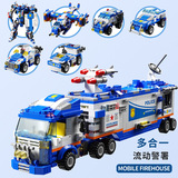 品兴 Lego, конструктор, логическая игрушка, мелкие частицы, полиция, подарок на день рождения