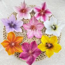 3D打印胶片玉兰仿真花头 韩式唯美头饰配件手工搭配花环DIY装饰花