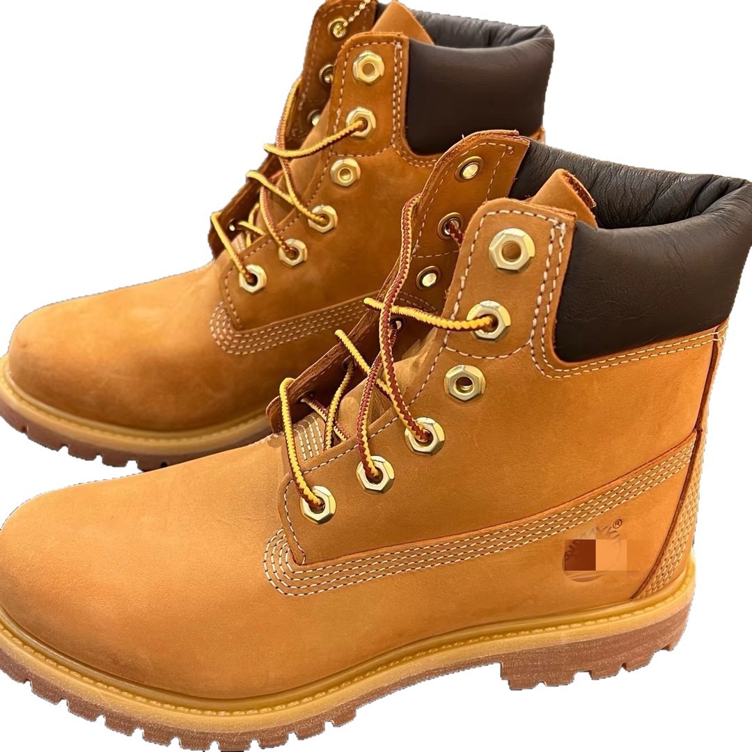Botas de ruibarbo transfronterizas clásicas impermeables a prueba de agua y desgaste zapatos de montaña para hombres y mujeres botas de herramientas al aire libre de alto nivel botas Martin