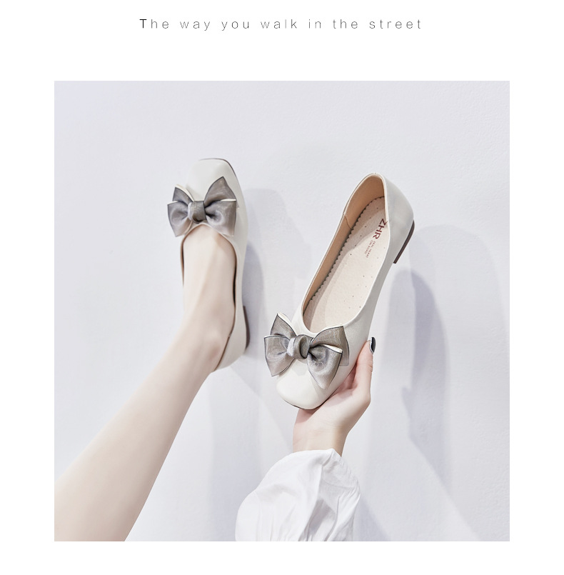 Sandal nữ quai chữ V đế bệt mũi bít phong cách Hàn Quốc — AH168 Màu mơ chi tiết 14