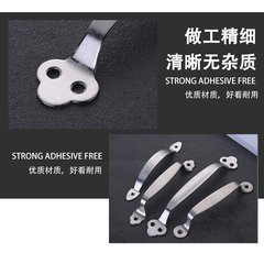 58C1不鏽鋼實心把手梅花圓頭單孔抽屜櫃門防盜木門現代簡約明裝拉