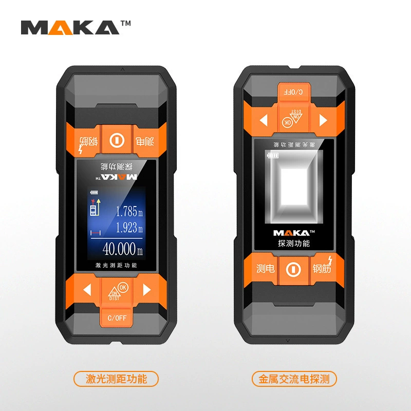 Новый измеритель расстояния для обнаружения металла Maca, измерительный прибор «два в одном», высокоточный лазерный дальномер