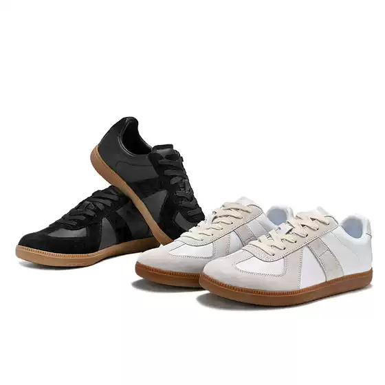 Putian Self-high quality German Training Shoes Men's White Shoes Cross-border Casual Shoes Couple's Retro Plus Size Long-term in stock