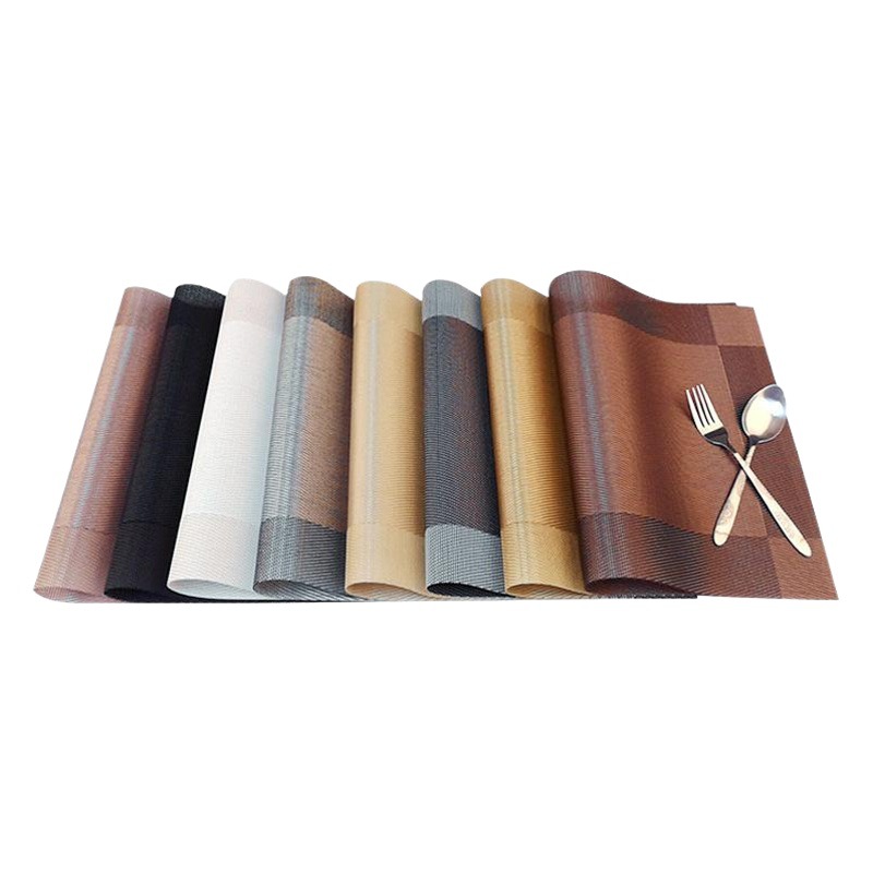 Ningxin Placemat Pvc Teslin Insulation Mat High-End Hotel Western Food Mat Family No-Wash Mat Dining Table Mat Cross-Border