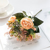 Cross -border simulation peony bouquet decorative ornament living room home dining table flower art decoration plastic dried flower dining tables