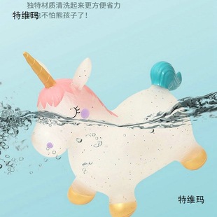 Jumping Horse Children's Pony Inflatable Toy Baby Riding Jumping Deer Adult Can Sit on Rubber Horse Rocking Horse