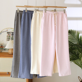 Pajama Pants Women's Trousers Autumn and Winter German Velvet Single-piece Home Warm Pants Thickened Couple's Home Pants