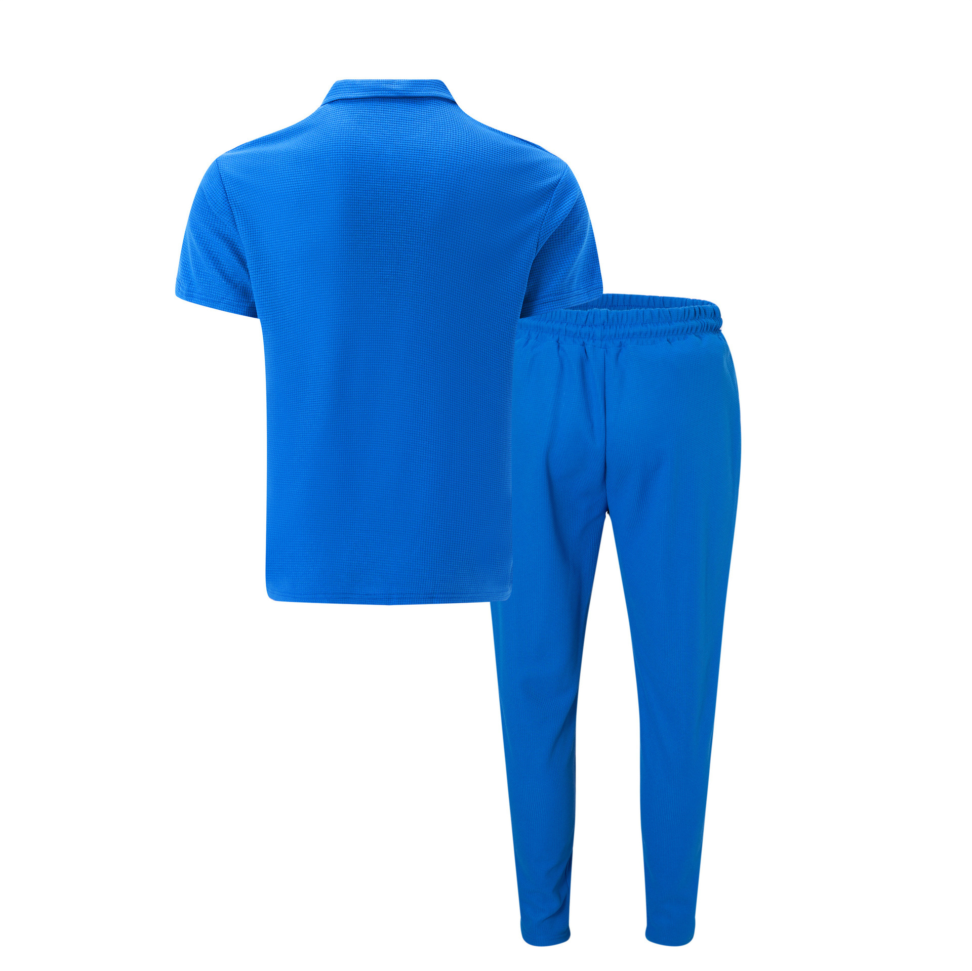 Men's Solid Color Suit With Faux Fur Collar And Long Pants_voghion.com