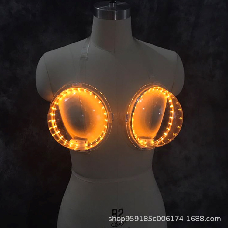 Bra iluminado LED para fiesta, bar o discoteca, accesorio de atmósfera, suministros para cócteles y vino