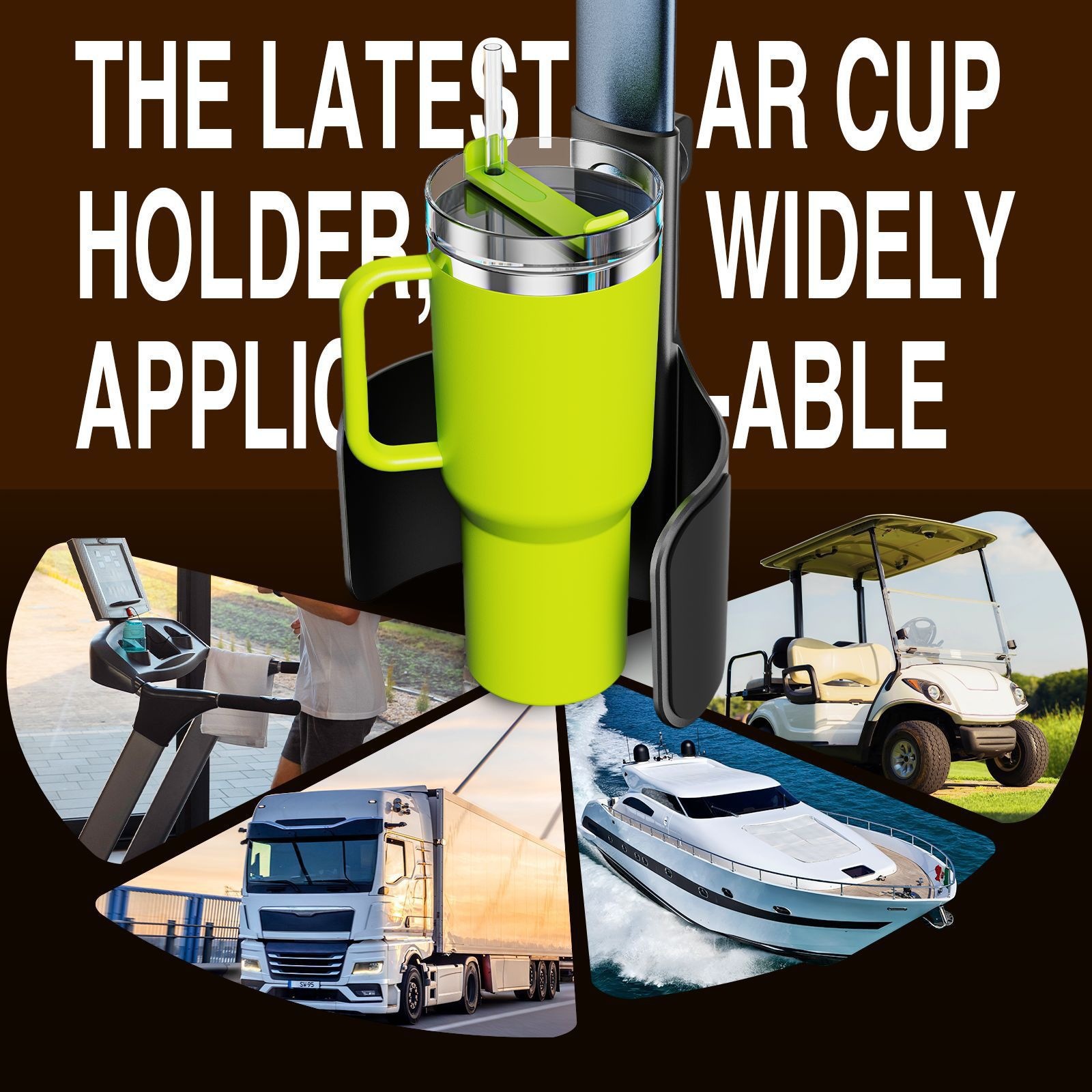 Car-mounted magnetic cup holder and phone stand 2-in-1 retractable cup holder aluminum alloy multifunctional drink rack