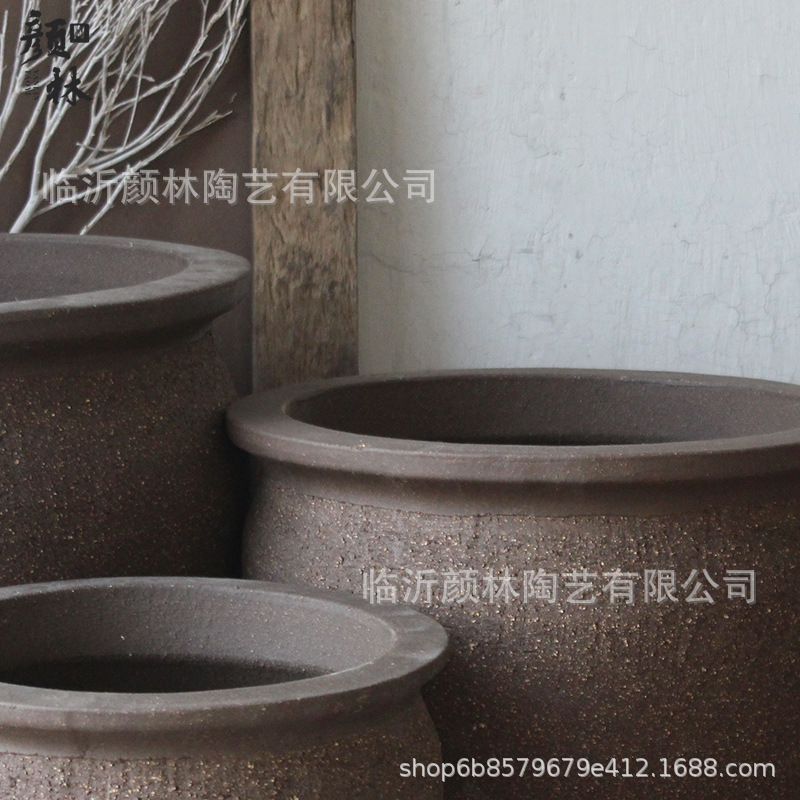 maceta de flores simple maceta de cerámica gruesa arena púrpura maceta moderna simple maceta verde decoración de sala de estar maceta paisaje combinación de plantación de flores ornamentos