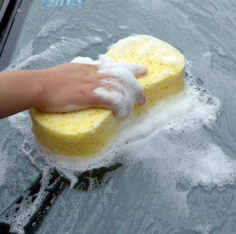 洗车海绵8字大号 真空压缩清洁海绵块汽车用品美容打蜡高密海绵擦