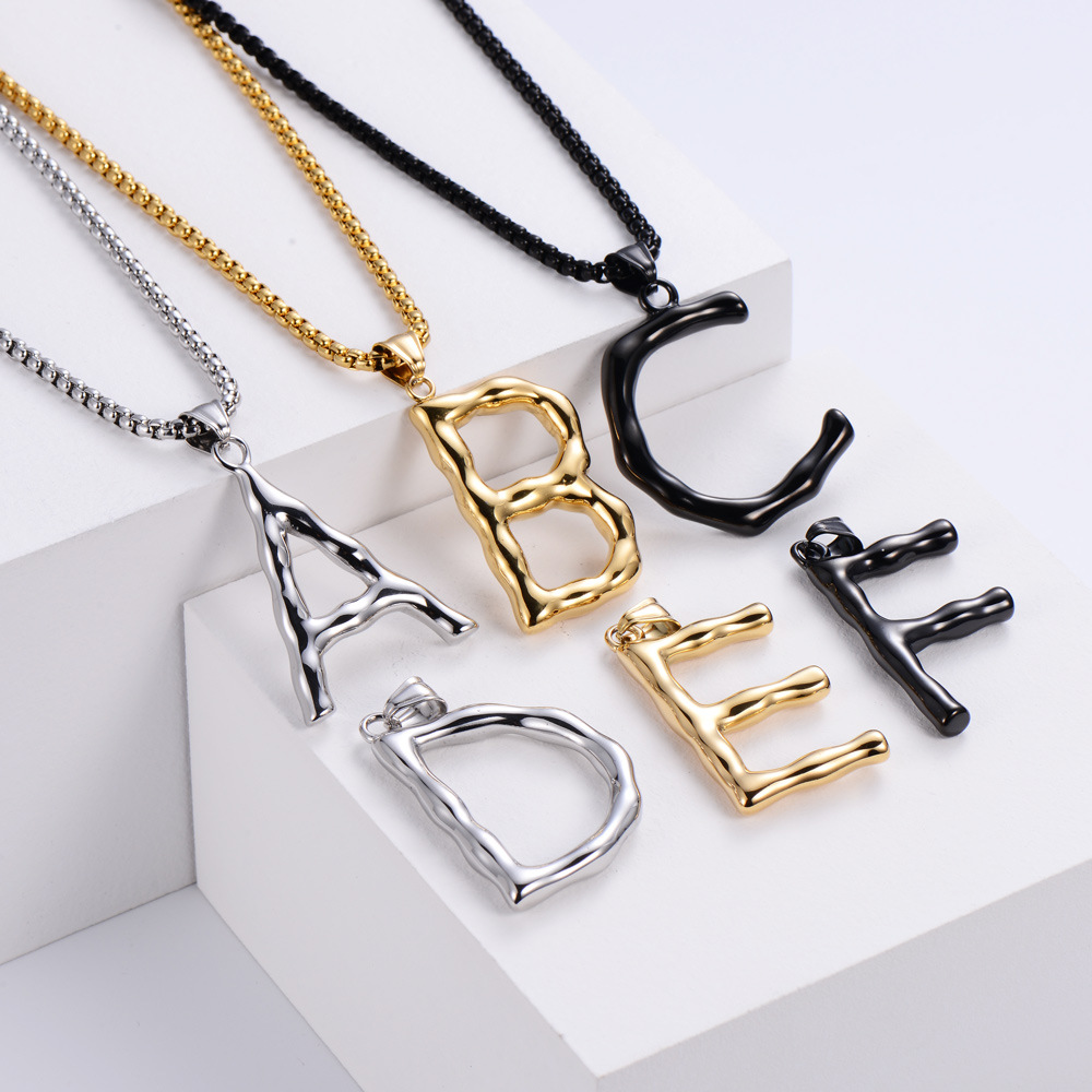 15g Weight Pendant Jewelry Making Type DIY Jewelry Accessories Classification 1 Piece Stainless Steel Letter Polished Pendant